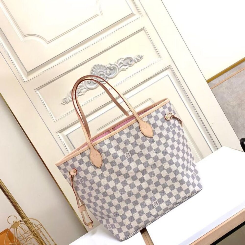 Louis Vuitton Neverfull Damier Azur Canvas MM - Picture 2 of 5